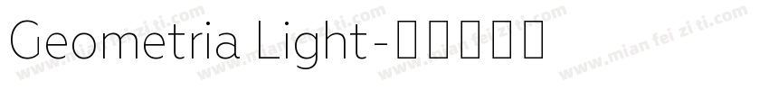 Geometria Light字体转换